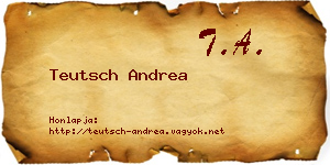 Teutsch Andrea névjegykártya